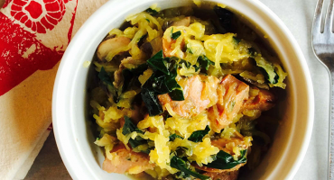 Image for post - Spaghetti Squash with Chard + Sausage